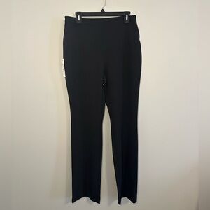 Bardot Johana Split Black Pants Straight Leg Sleek Professional Design NWT